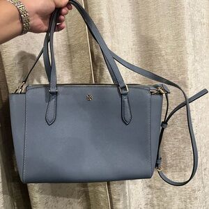 Tory Burch Blue Tote Bag